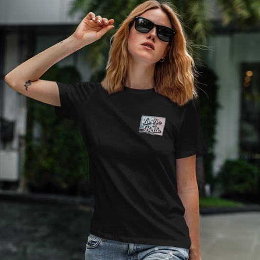 Tee Shirt Black La Vie Est Belle Frame