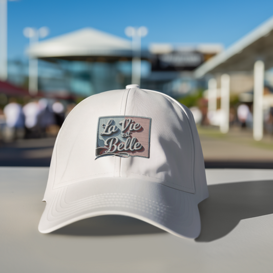 Cap White La Vie Est Belle Frame
