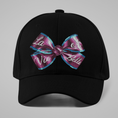 Load image into Gallery viewer, Cap Black La Vie Est Belle Ribbon Knot
