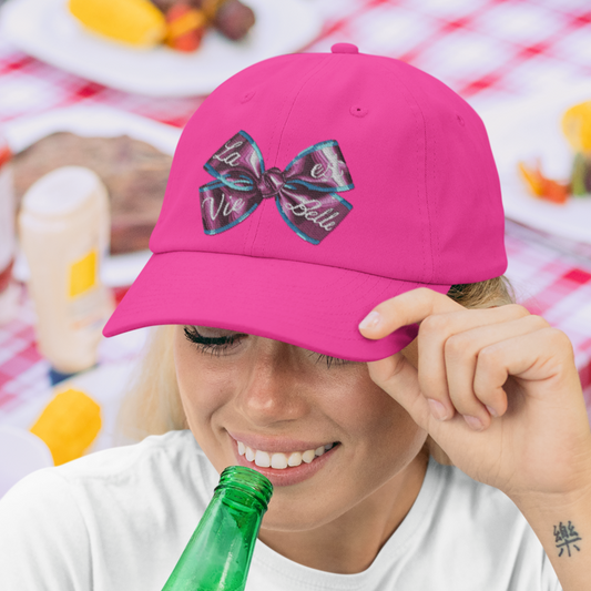 Cap Pink La Vie Est Belle Ribbon Knot
