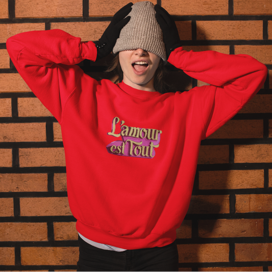 Sweater Red l'Amour Est Tout