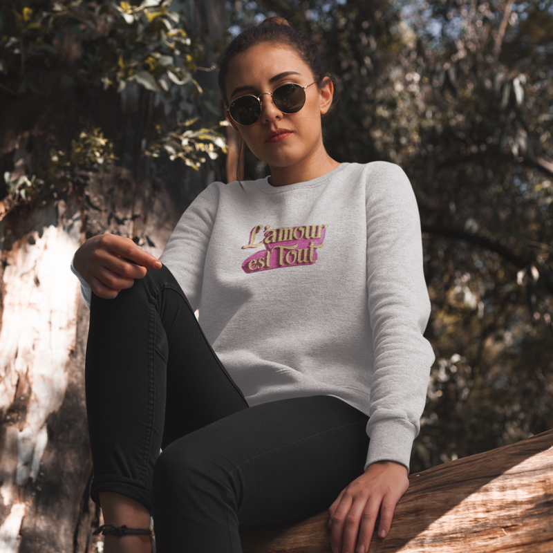 Sweater Gray l'Amour Est Tout