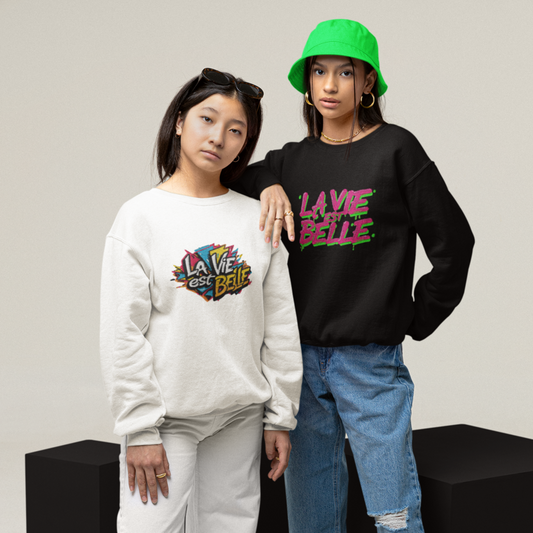 Sweater La Vie Est Belle Graffiti