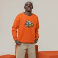 Load image into Gallery viewer, Sweater Orange La Vie Est Belle Graffiti
