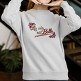 Load image into Gallery viewer, Sweater White La Vie Est Belle Flowers
