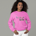 Load image into Gallery viewer, Sweater Pink La Vie Est Belle Blue Gold
