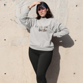 Load image into Gallery viewer, Sweater Gray La Vie Est Belle Blue Gold

