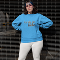 Load image into Gallery viewer, Sweater Blue La Vie Est Belle Blue Gold
