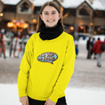 Load image into Gallery viewer, Sweater Yellow La Vie Est Belle Blue Purple
