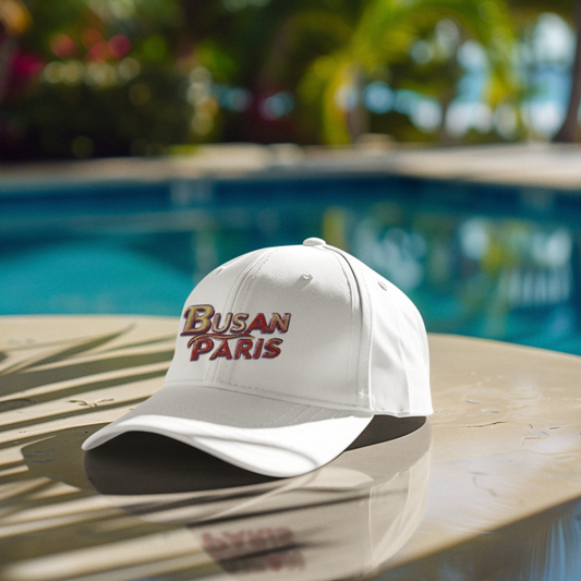 Cap White Busan Paris Red Orange