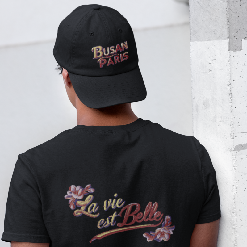 Cap Black Busan Paris Red Orange
