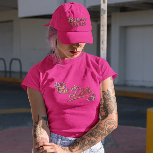 Cap Pink Busan Paris Red Orange