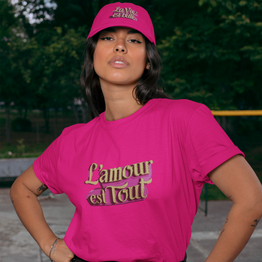 Cap Pink La Vie Est Belle Pink
