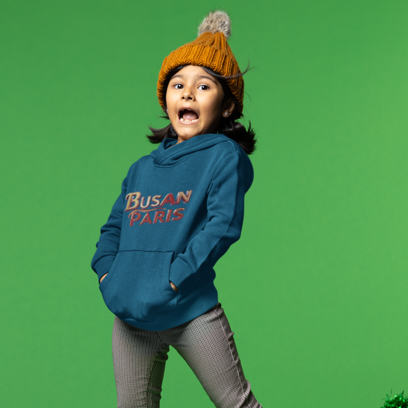 Child Hoodie Navy Busan Paris