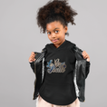 Load image into Gallery viewer, Child Hoodie Black La Vie Est Belle Gold Blue
