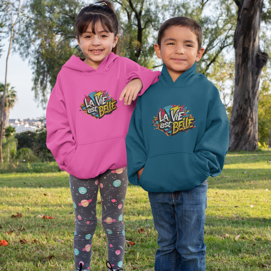 Child Hoodie La Vie Est Belle Graffiti