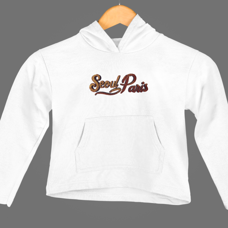 Child Hoodie White Seoul Paris