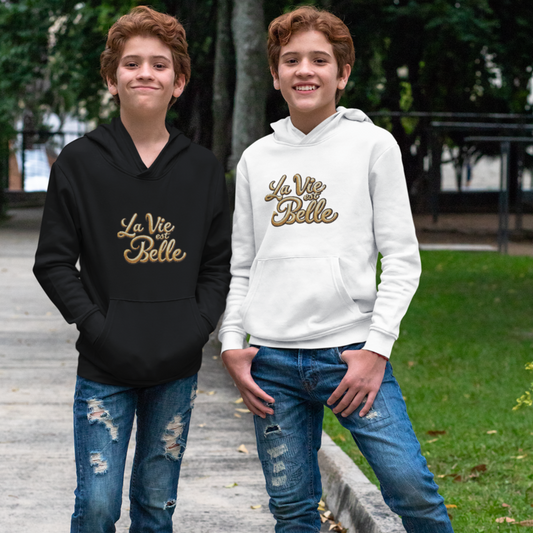 Child Hoodie La Vie Est Belle Gold