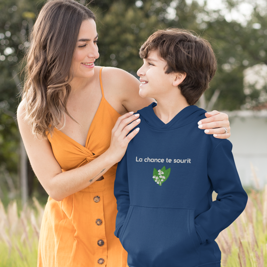 Child Hoodie Navy La Chance Muguet