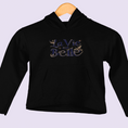 Load image into Gallery viewer, Child Hoodie Black La Vie Est Belle Dark Blue
