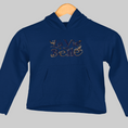 Load image into Gallery viewer, Child Hoodie Navy La Vie Est Belle Dark Blue
