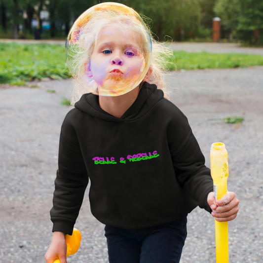 Child Hoodie Black Belle et Rebelle