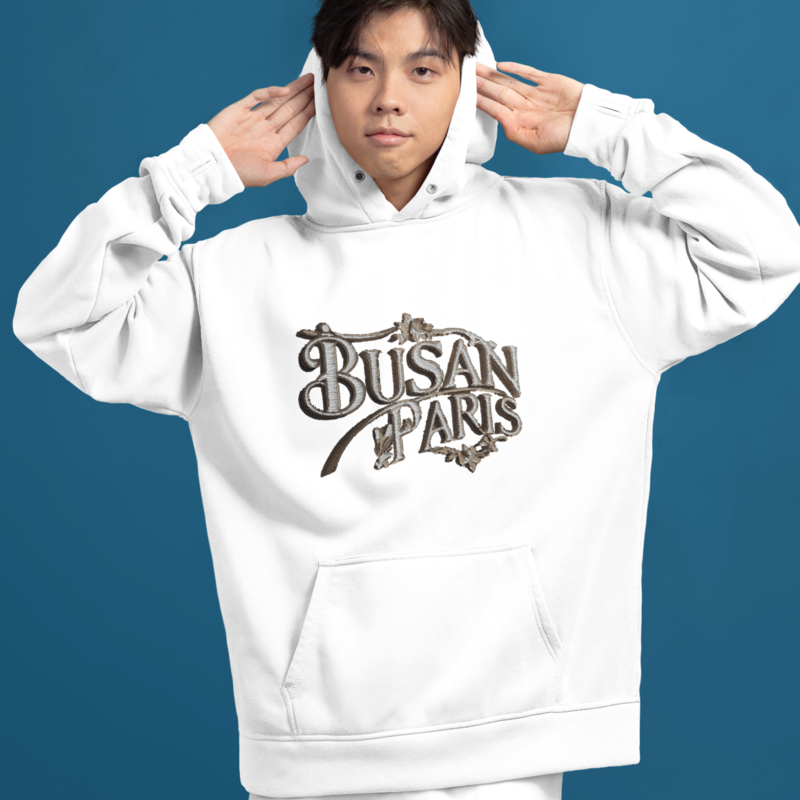 Child Hoodie White Busan Paris Brown