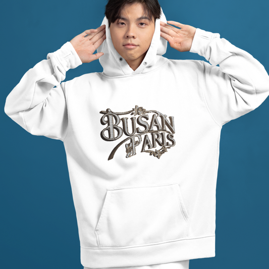 Child Hoodie White Busan Paris Brown
