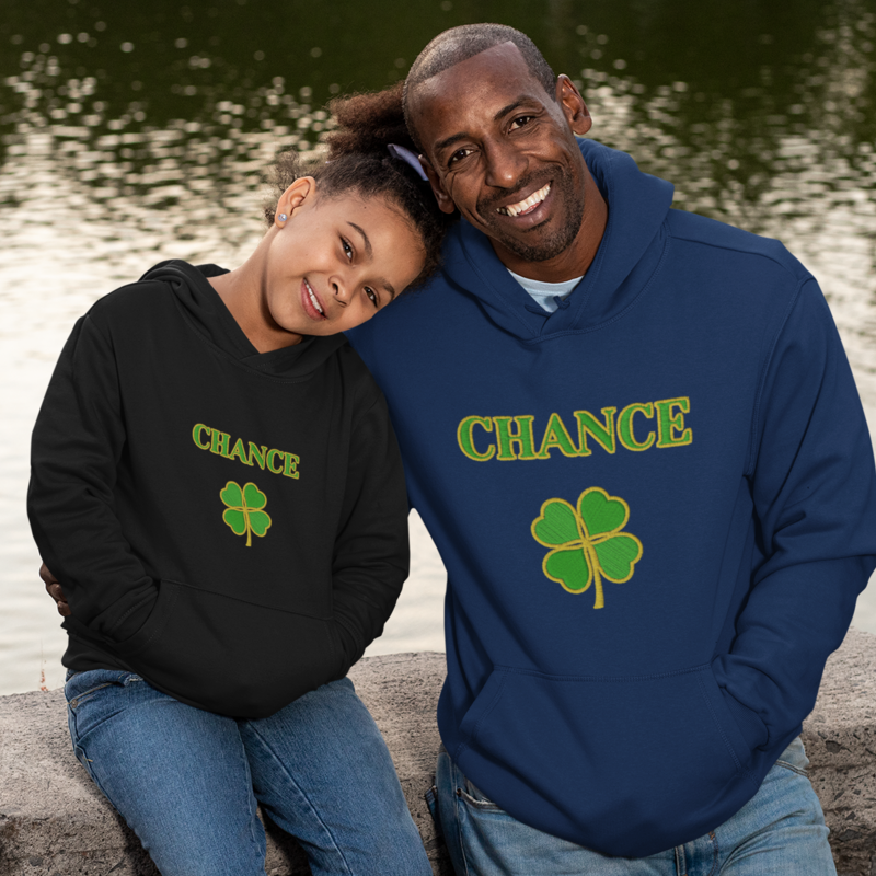 Child Hoodie Black Chance Trefle
