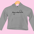 Load image into Gallery viewer, Child Hoodie Gray Donner sa Langue au Chat
