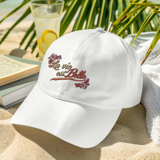 Cap White La Vie Est Belle Flowers