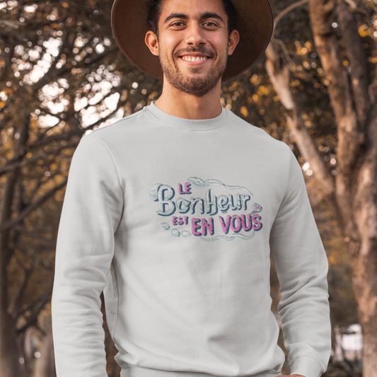 Sweater Gray Le Bonheur Est en Vous