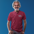 Load image into Gallery viewer, Polo Shirt Burgundy Le Bonheur Est en Vous
