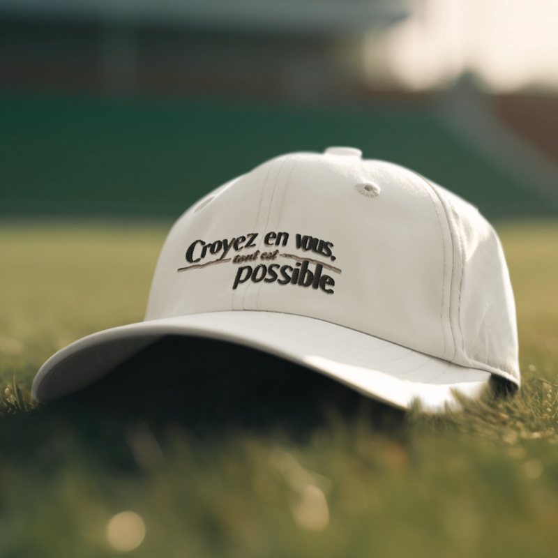 Cap White Croyez en Vous Tout Est Possible