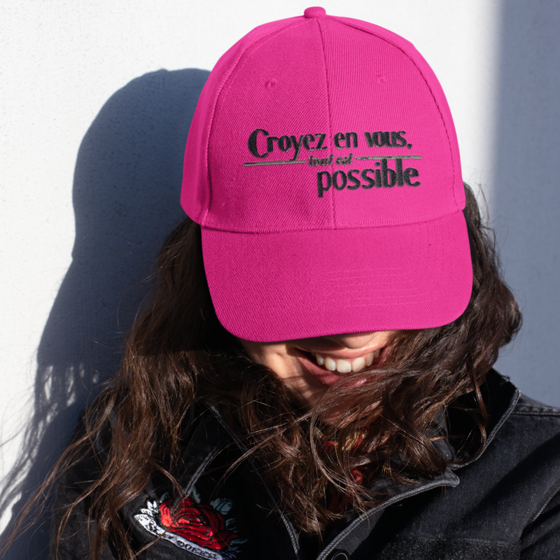 Cap Pink Croyez en Vous Tout Est Possible