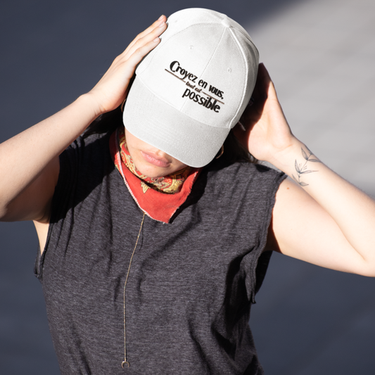 Cap White Croyez en Vous Tout Est Possible