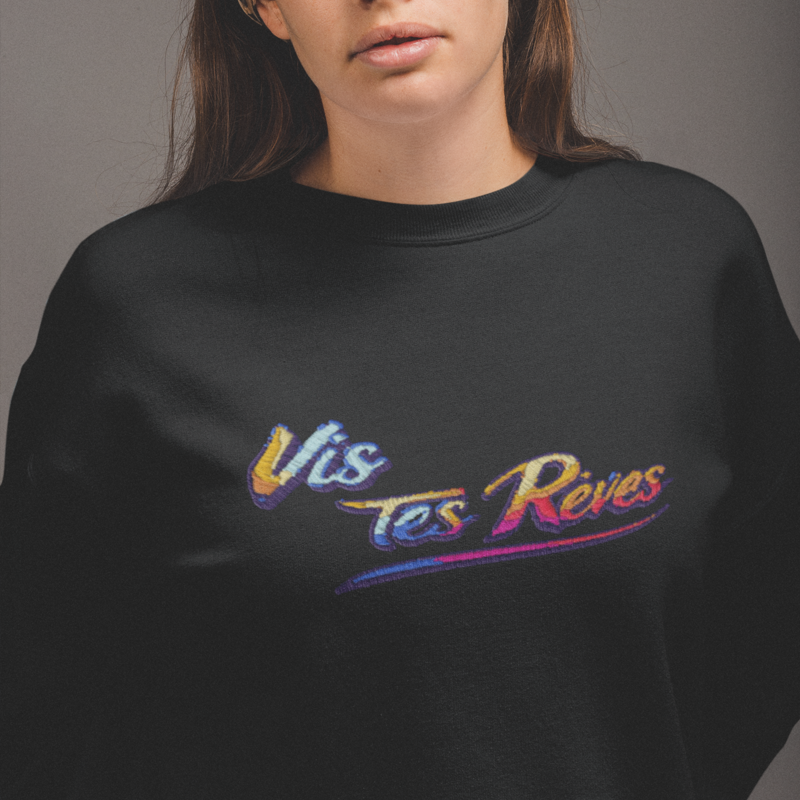 Sweater Black Vis Tes Rêves Multicolor