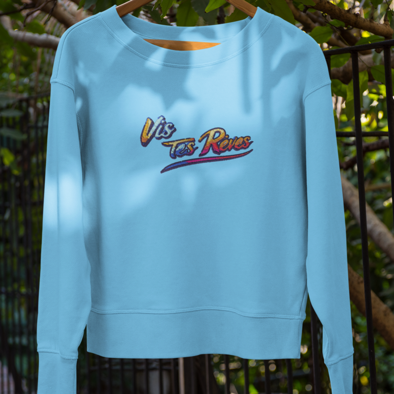 Sweater Blue Vis Tes Rêves Multicolor