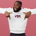 Load image into Gallery viewer, Hoodie White VTR Pink Green Fluorescent
