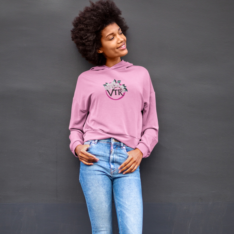 Hoodie Pink VTR Circle Flowers