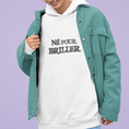 Load image into Gallery viewer, Hoodie White Né Pour Briller
