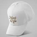 Load image into Gallery viewer, Cap White Merci La Vie Gold
