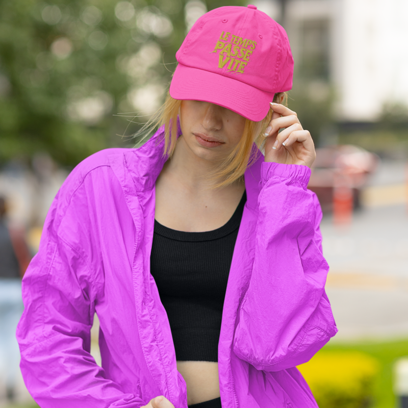 Cap Pink Le Temps Passe Vite