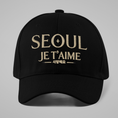Load image into Gallery viewer, Cap Black Seoul Je T'Aime
