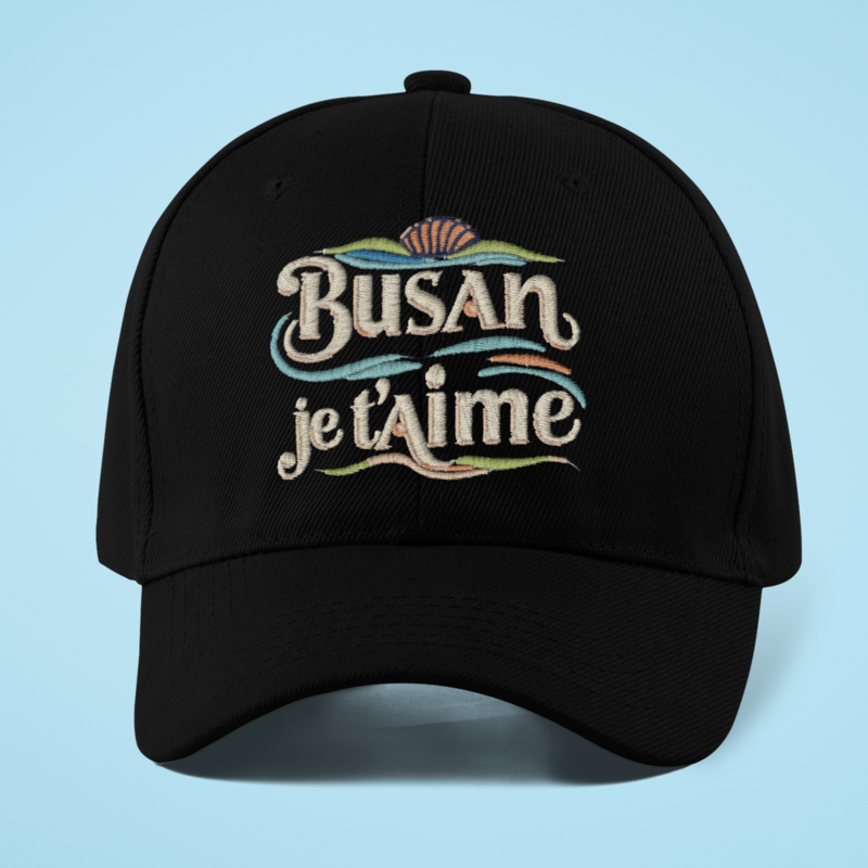 Cap Black Busan Je T'Aime