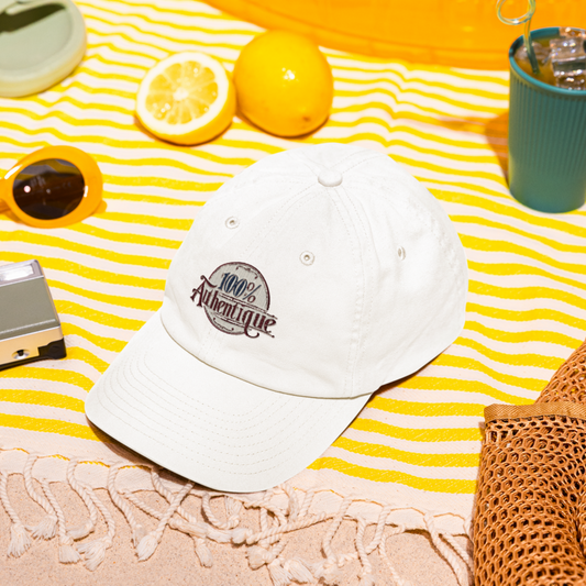 Cap White 100% Authentique Circle