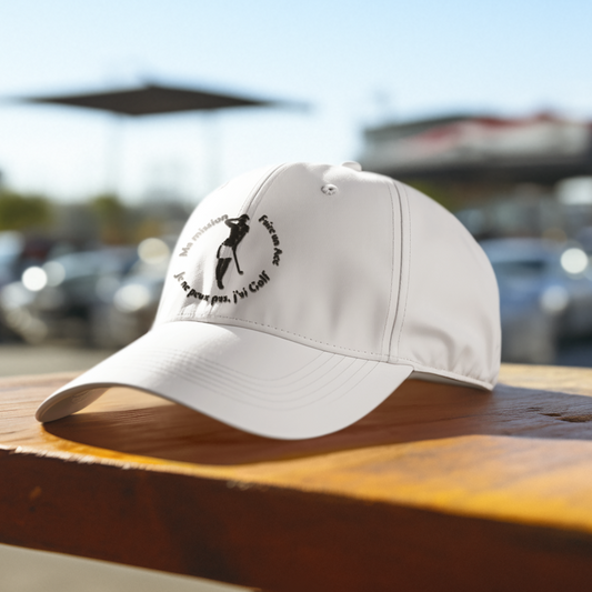 Cap White Je ne Peux Pas, j'ai Golf Women
