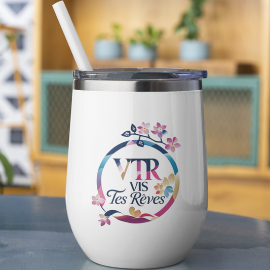 Thermo Wine Mug White VTR Vis Tes Rêves Multicolor