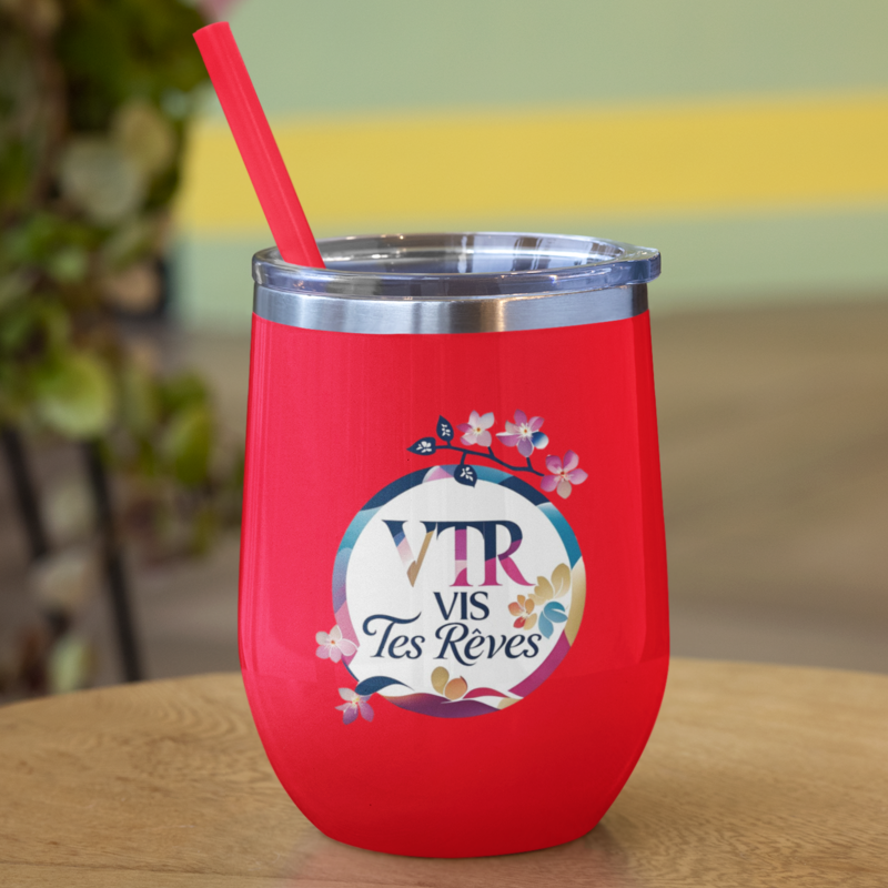Thermo Wine Mug Red VTR Vis Tes Rêves Multicolor