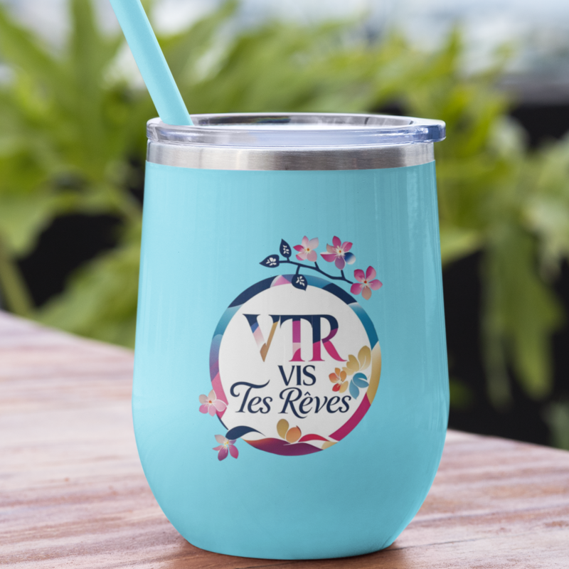Thermo Wine Mug Blue VTR Vis Tes Rêves Multicolor